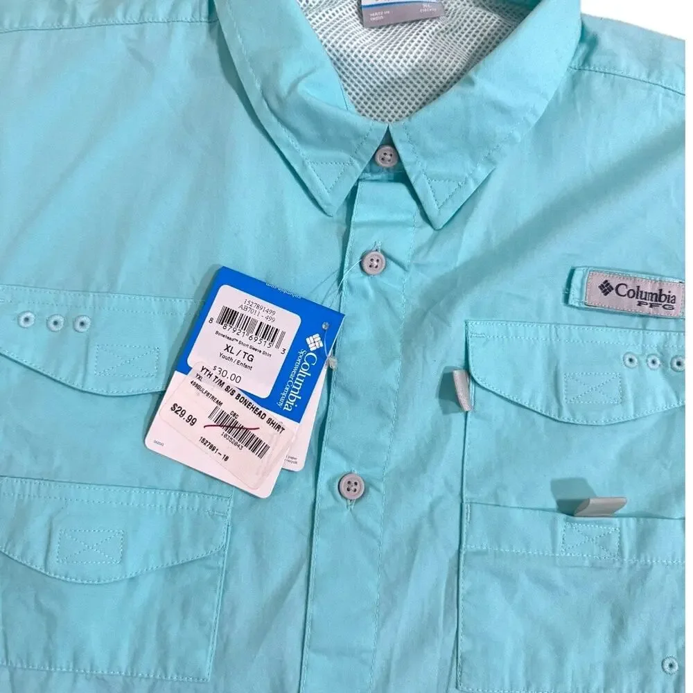 Columbia Boys Bahama Ii Short Sleeve Shirt - NWT - Size XL